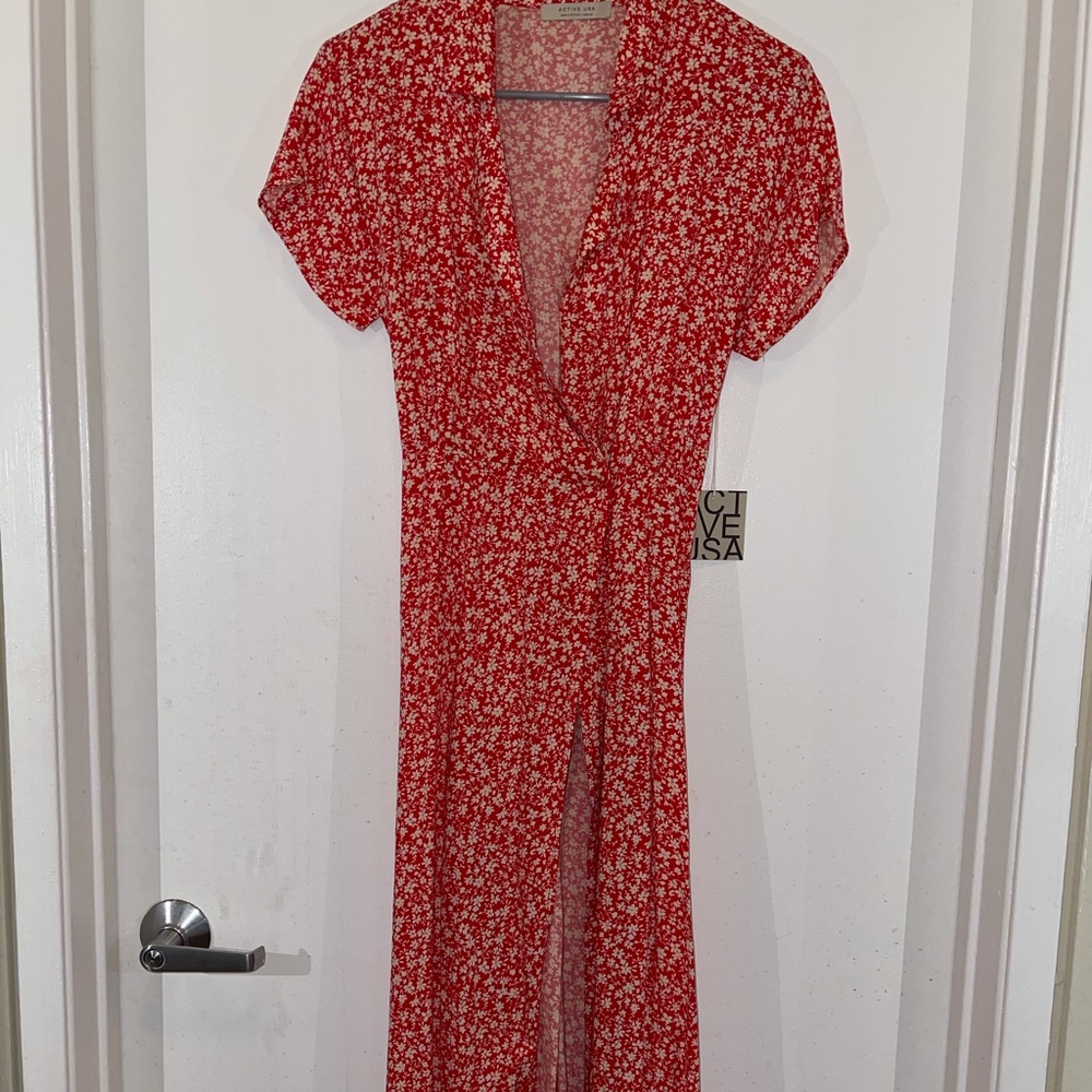 Red sun dress